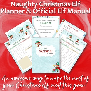 Naughty Christmas Elf Planner & Official Elf Manual